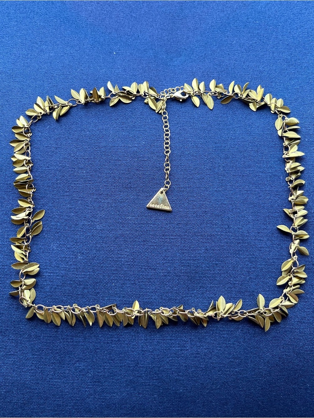 Anthropologie + Serefina Gold Leaf Necklace
